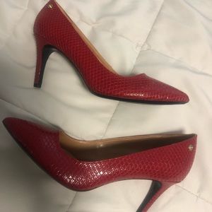 Calvin Klein red heel size 7